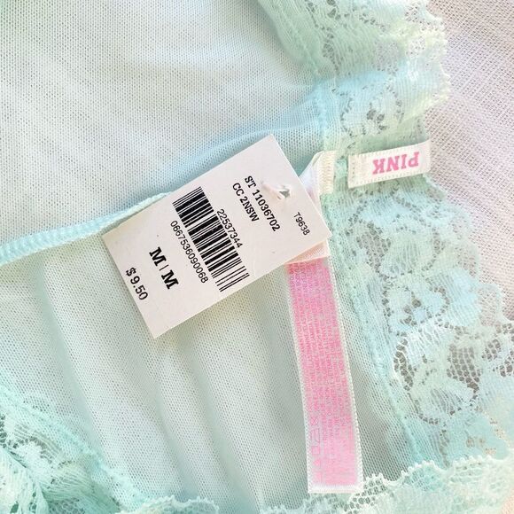 Tiffany blue and gold stud lace panty - Picture 5 of 5